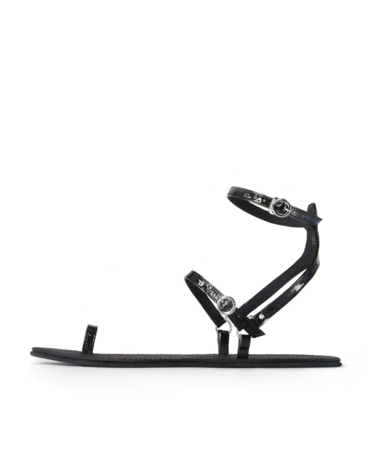 »Liquid Obsidian« Strappy Dress Sandals